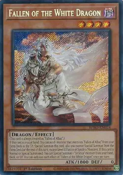 x1 Fallen of the White Dragon - BPRO-EN024 - Secret Rare - 1st Edition Yu-Gi-Oh! - Image 1