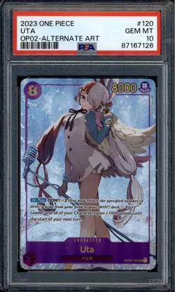Uta - OP02-120 - PSA 10 - Alt Art - English - One Piece - 671 - Image 1