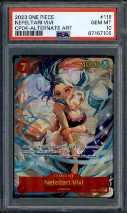 Nefeltari Vivi - OP04-118 - PSA 10 - Alt Art - English - One Piece - 671 - Image 1