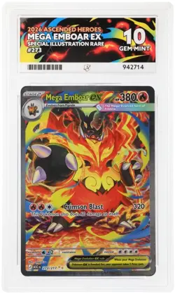 Mega Emboar ex 273/217 ACE 10 Ascended Heroes Special Illustration Rare Pokemon - Image 1