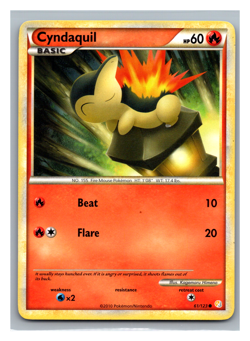Cyndaquil 61/123 Heartgold & Soulsilver HGSS Regular Pokemon TCG Card NM - Image 1