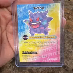 Pokemon Gengar Cracked Ice Holo Blue Pokedex Card Limited Edition Flash Box Hit - Image 2