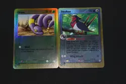 Pokemon Card Lot EX-PL Reverse Holo Ekans EX Sandstorm + Swellow Ruby & Sapphire - Image 1