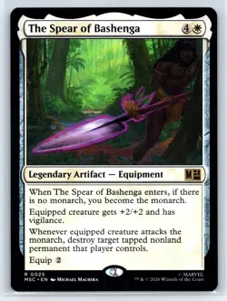 The Spear of Bashenga - NM - Commander: Marvel Super Heroes - MTG - MSC - Image 1