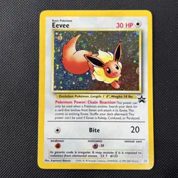 Pokemon Eevee #11 Black Star Promo Holo 11/53 Wizards WotC Vintage 2000 - Image 1