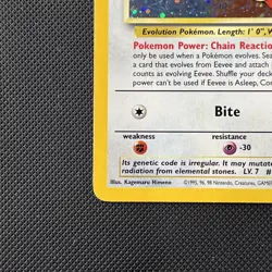 Pokemon Eevee #11 Black Star Promo Holo 11/53 Wizards WotC Vintage 2000 - Image 4