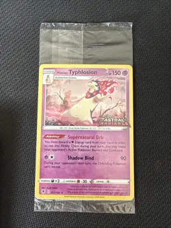 Hisuian Typhlosion 052 Astral Radiance Stamp GameStop Exclusive Pokemon Sealed - Image 1