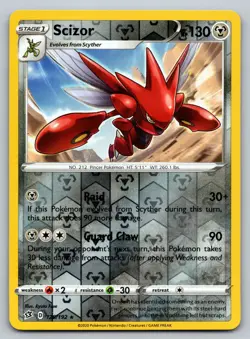 Scizor 128/192 Reverse Holo Rare Rebel Clash Pokemon NM - LP - Image 1