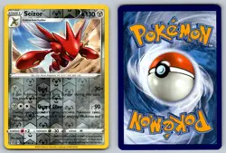 Scizor 128/192 Reverse Holo Rare Rebel Clash Pokemon NM - LP - Image 3