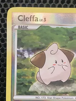 Pokemon TCG Cleffa Reverse Holo 78/130 Diamond & Pearl LP - Image 2