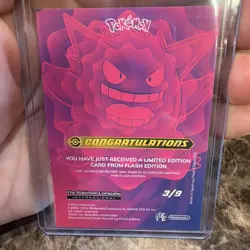 Pokemon Blue Pokedex Vol.3 Flash Limited Edition Dark Gengar Shadow #3 - Image 2
