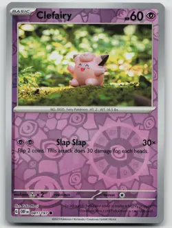 Clefairy 081/197 Common Obsidian Flames Pokemon Reverse Holo - Image 1