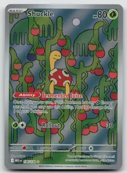 Shuckle 136/132 Illustration Rare Mega Evolution Pokemon Holo Near Mint - Image 1