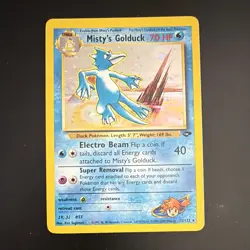 The Pokemon Company Misty's Golduck 12/132 Gym Challenge Holo Rare Eng 70 HP - Image 1