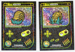 Omanyte #138 & OMASTAR #139 - Retro Holo - Gameboy Chibi Evolutions - Pokemon - Image 1
