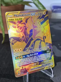 Pokemon TCG Pikachu & Zekrom GX SM248 SM Promos TAG TEAM GX Holo ENG - Image 3