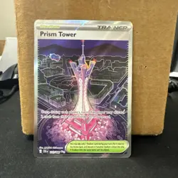 Prism Tower 111/086 Chaos Rising Pokemon Full Art Trainer near mint ships fast - Image 1