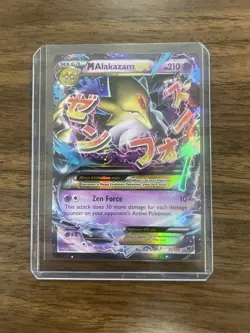 Pokemon TCG Mega-Alakazam-EX Fates Collide Holo Card 26/124 Rare - Image 1
