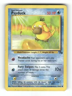 Psyduck - 53/62 - Fossil - Pokemon - Common - MP - Image 1