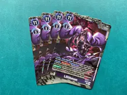 Lilithmon EX10-058 Playset Sinister Order Digimon Card Game x4 - Image 1