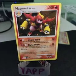 C259 POKEMON TCG MAGMORTAR DP20 DIAMOND PEARL BLACK STAR PROMO HOLO NM MINT CARD - Image 1