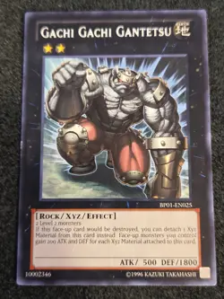 Gachi Gachi Gantetsu BP01-EN025 Yu-Gi-Oh! Card Light Play Unl Edition - Image 1