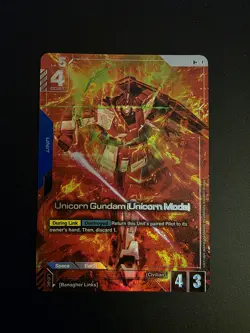 Gundam Card Game G001-005 R+ Unicorn Gundam (Unicorn Mode) ALT - Image 1