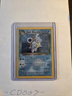 Pokemon TCG Dark Blastoise Holo Rare Card 4/110 Vintage WOTC LP - Image 1
