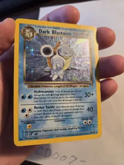 Pokemon TCG Dark Blastoise Holo Rare Card 4/110 Vintage WOTC LP - Image 2