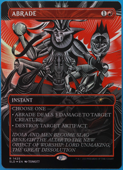 Abrade (Secret Lair Promo) FOIL MINT MTG MAGIC CARD (503221) ABUGames - Image 1
