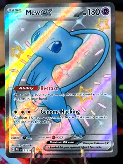 Mew ex - 216/091 - Shiny Ultra Rare - Paldean Fates - Pokemon Card - NM/M - Image 1