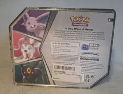 NEW V HEROES Tin Sylveon V Pokemon Trading Card Game Sealed - Image 3