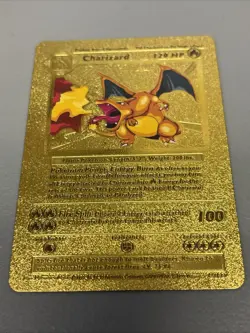 Pokemon Charizard 120HP Gold Foil 🔥Fan Art 🔥Card 4/102 Near Mint /Mint - Image 1