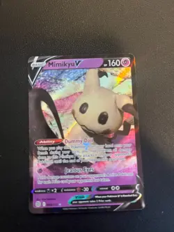 Pokemon TCG Mimikyu V Brilliant Stars 068/172 Holo Ultra Rare - Image 1