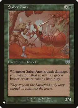 The List SABER ANTS 267 reprint MTG Magic the Gathering NM - Image 1