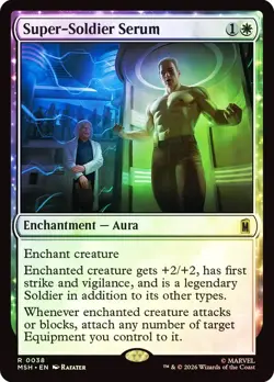 Foil Super-Soldier Serum [Marvel Super Heroes] MTG - Image 1