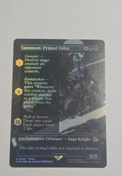 Summon: Primal Odin (Borderless) Final Fantasy Foil - Image 1