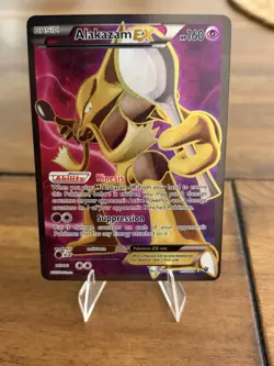 Pokemon Card 2016 Alakazam EX 117/124 Fates Collide Ultra Rare Full Art Holo - Image 1