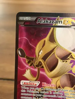 Pokemon Card 2016 Alakazam EX 117/124 Fates Collide Ultra Rare Full Art Holo - Image 2
