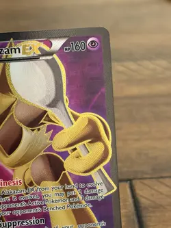Pokemon Card 2016 Alakazam EX 117/124 Fates Collide Ultra Rare Full Art Holo - Image 5