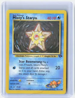 Misty's Staryu 92/132 Common Gym Challenge Pokemon Unlimited Near Mint - Image 1