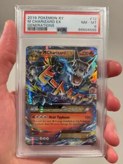 2016 POKEMON XY GENERATIONS #12 M CHARIZARD EX PSA 8 - Image 1