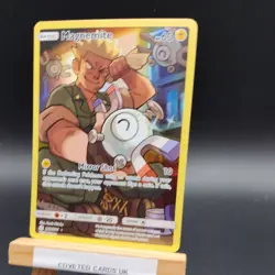 242/236 Magnemite Holo Secret Rare Pokemon TCG Sun & Moon Cosmic Eclipse 2019 - Image 2