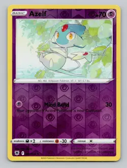 Azelf 067/189 Uncommon Astral Radiance Pokemon Reverse Holo Near Mint - Image 1