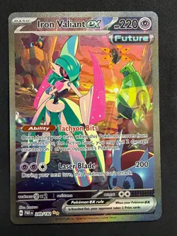 POKEMON UNGRADED IRON VALIANT EX 249/182 PARADOX RIFT NM PKM-124 - Image 2
