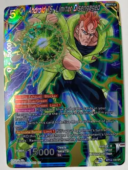 Android 16, Limiter Disengaged SR Foils Dragon Ball Super card game ccg - Image 1
