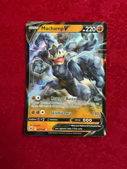 Pokemon TCG Machamp V Full Art 072/189, Astral Radiance (NM/LP) - Image 1