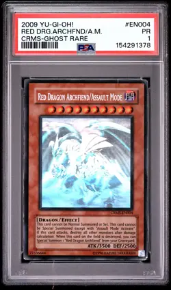2009 YU-GI-OH! CRMS-CRIMSON CRISIS RED DRAGON ARCHFIEND/ASSAULT MODE PSA 1 - Image 1