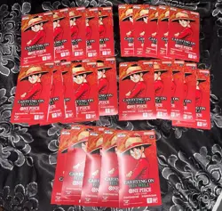 One Piece TCG OP-13 Carrying On His Will Sleeved Booster Pack Lot of 25 English - Image 1