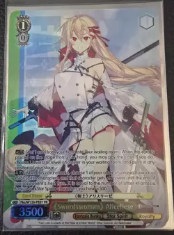 Weiss Schwarz "Swordswoman" Aliceliese PR Fujimi Fantasia Bunko Vol. 2 English - Image 1